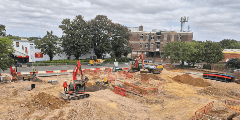 Construction at the Wolverton site